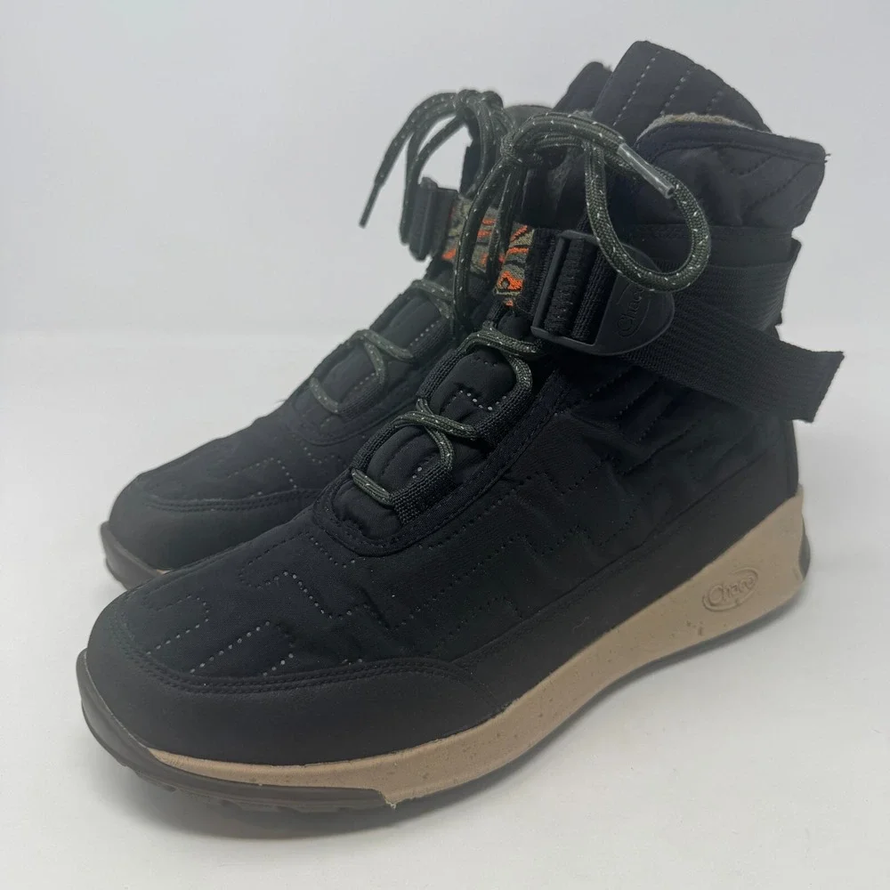 Chaco Borealis Quilt Waterproof Boots Black JCH107466 Women's Size‎ 9